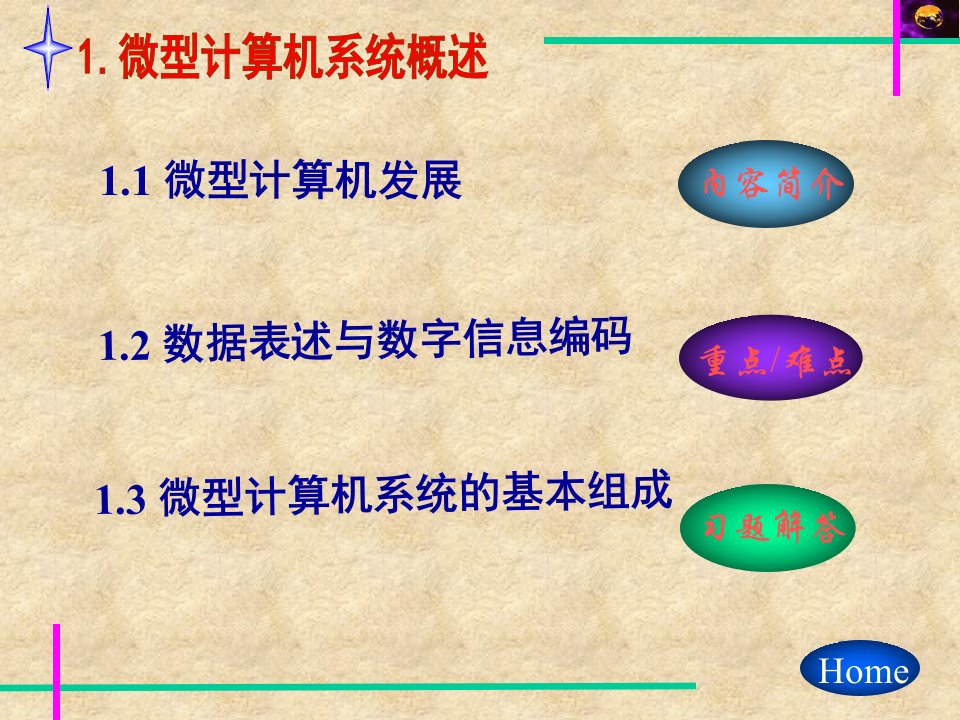 微型计算机原理系统概述