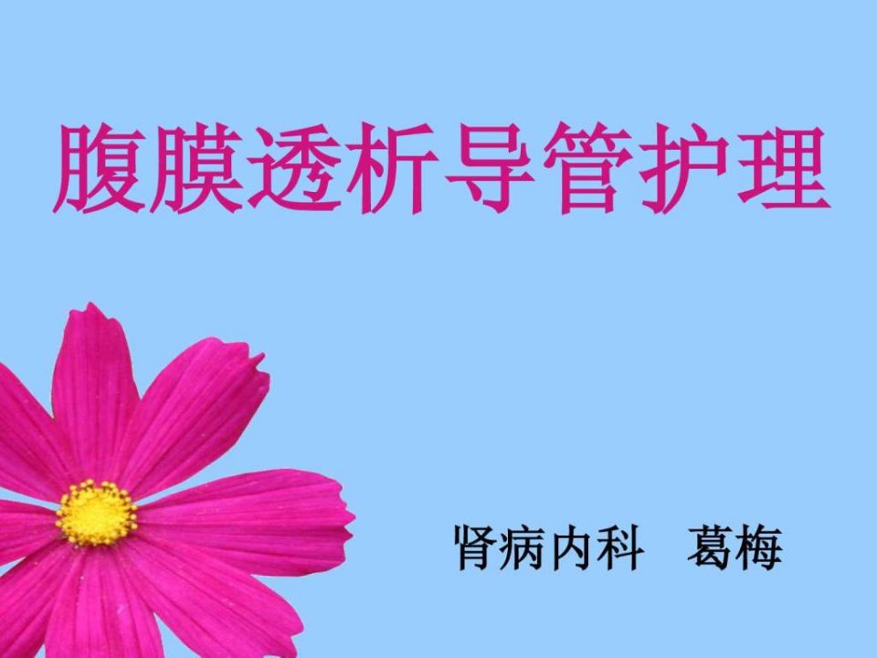 腹膜透析导管护理.ppt