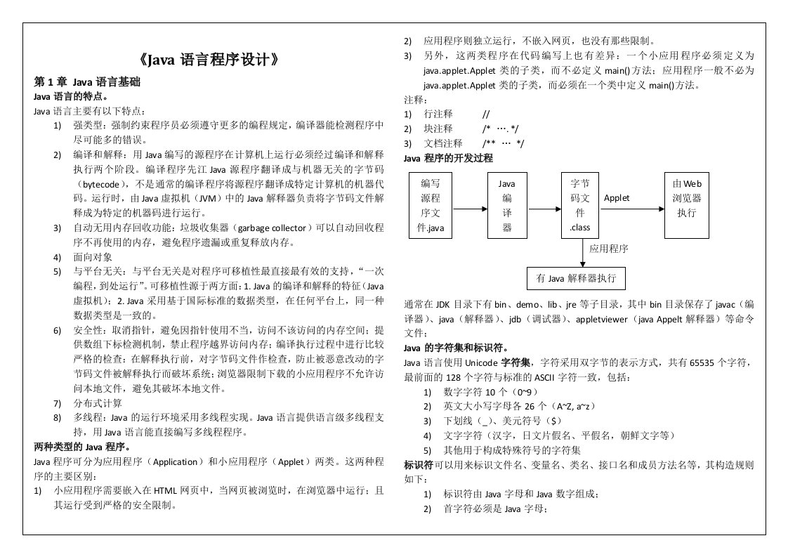 java自学考试复习资料