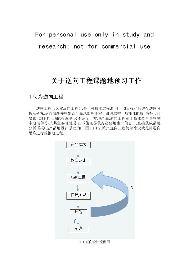 关于逆向工程与快速成型论文