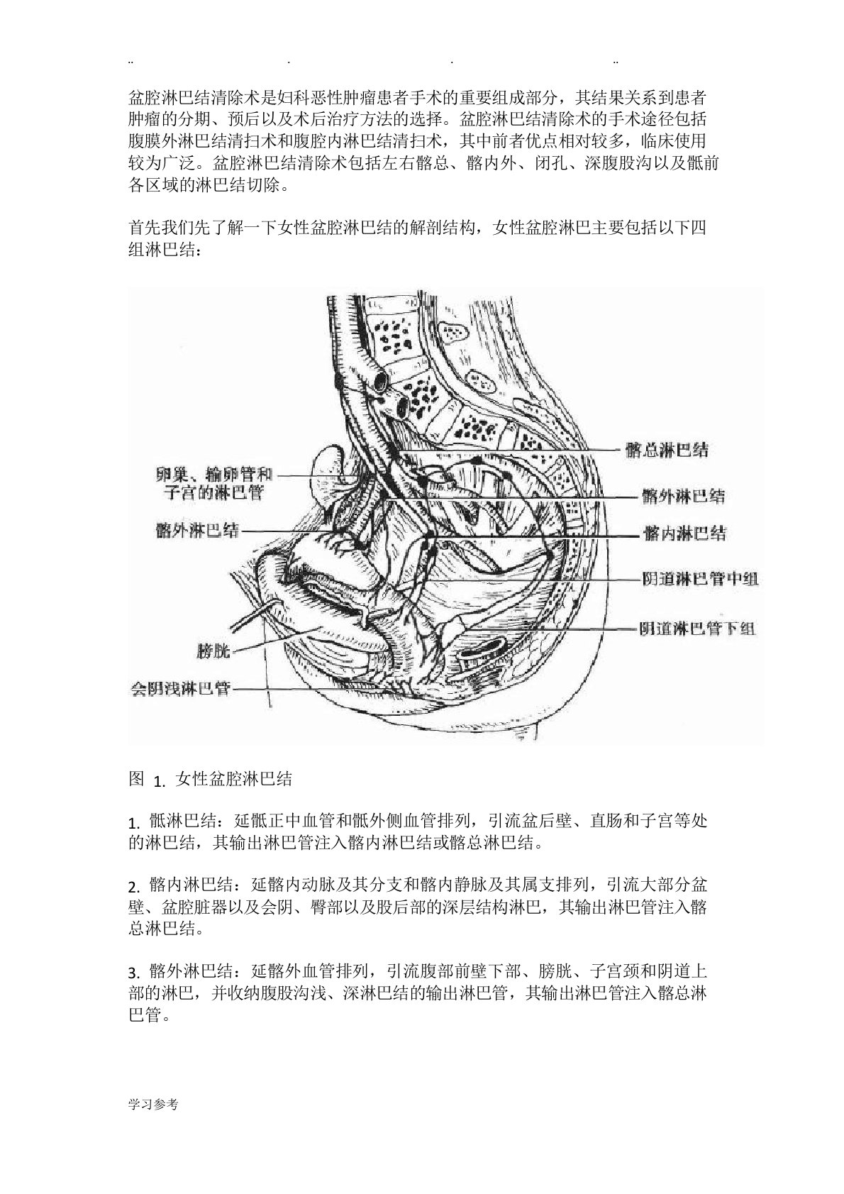 北医李睿医考：盆腔淋巴结清扫术教程