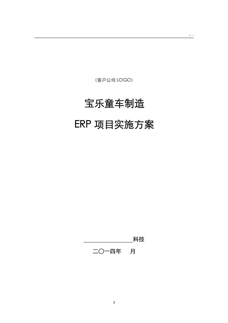 erp解决方案word参考素材