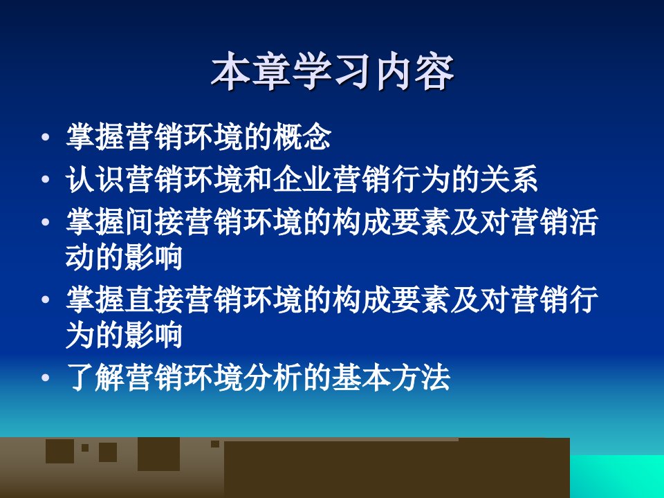 经济学市场营销环境分析模版课件