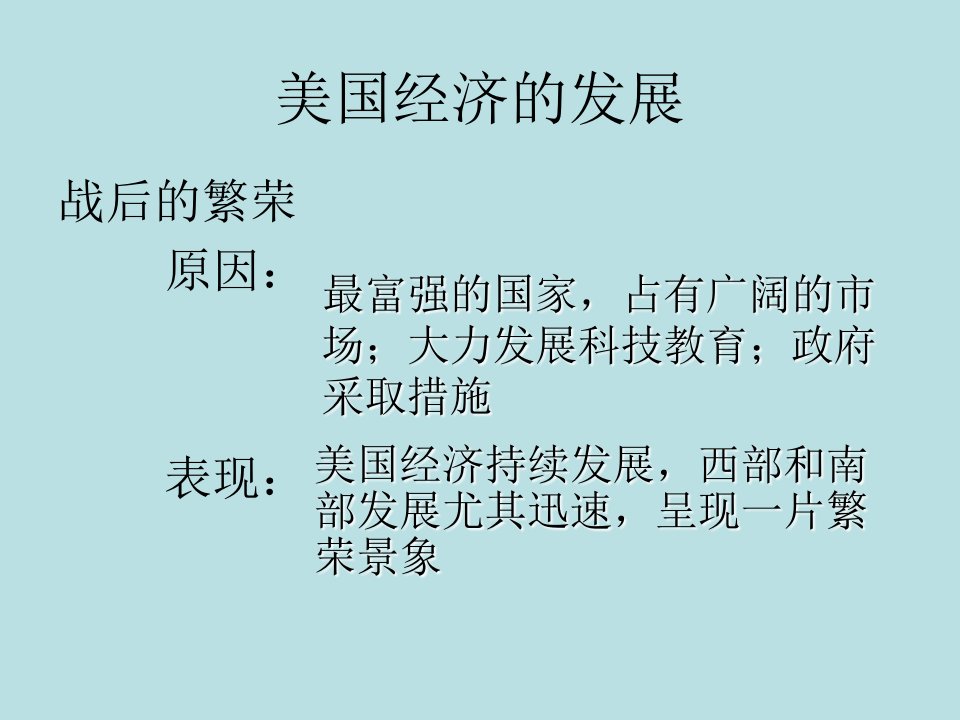 鲁教版历史九年级下第四单元战后主要资本主义国家的发展变化68复习单元课件