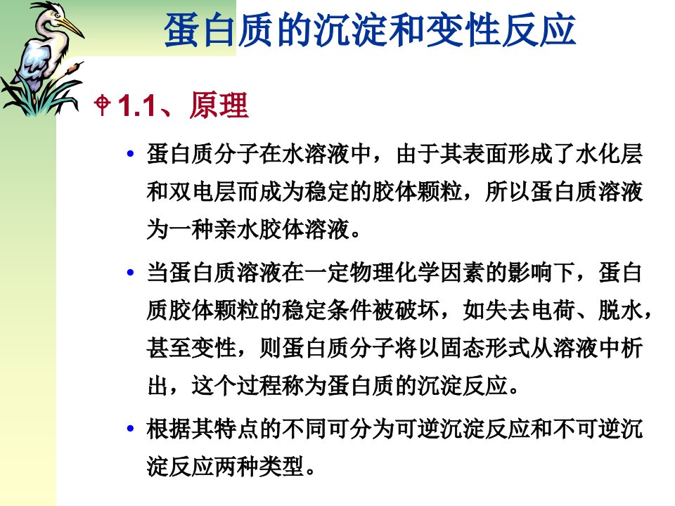 浙江大学生物化学实验甲蛋白质的沉淀和变性反应