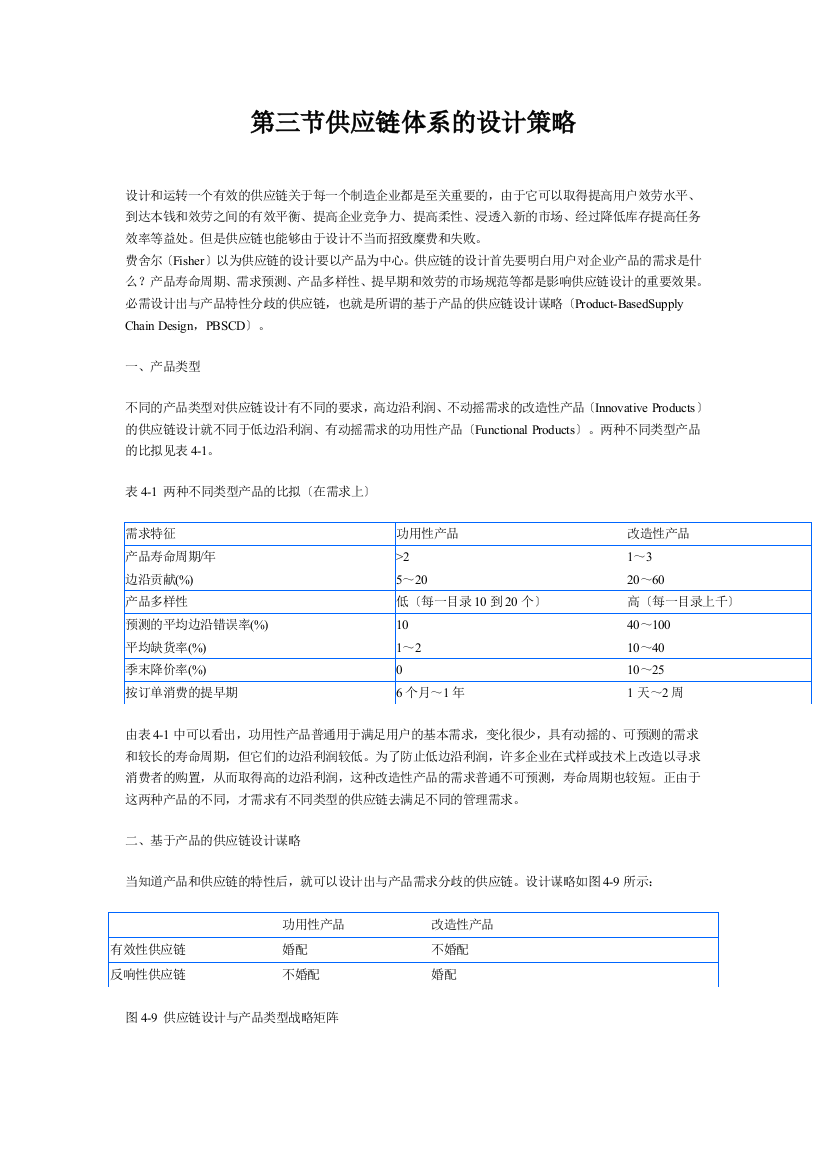 第三节供应链体系的设计策略