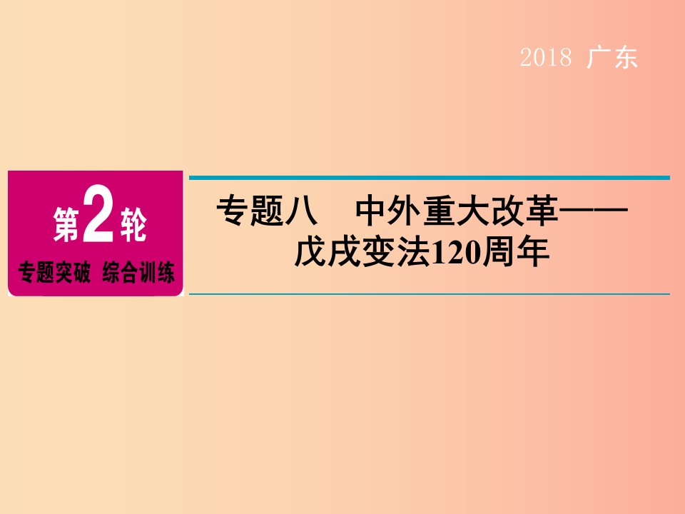 广东省2019年中考历史总复习