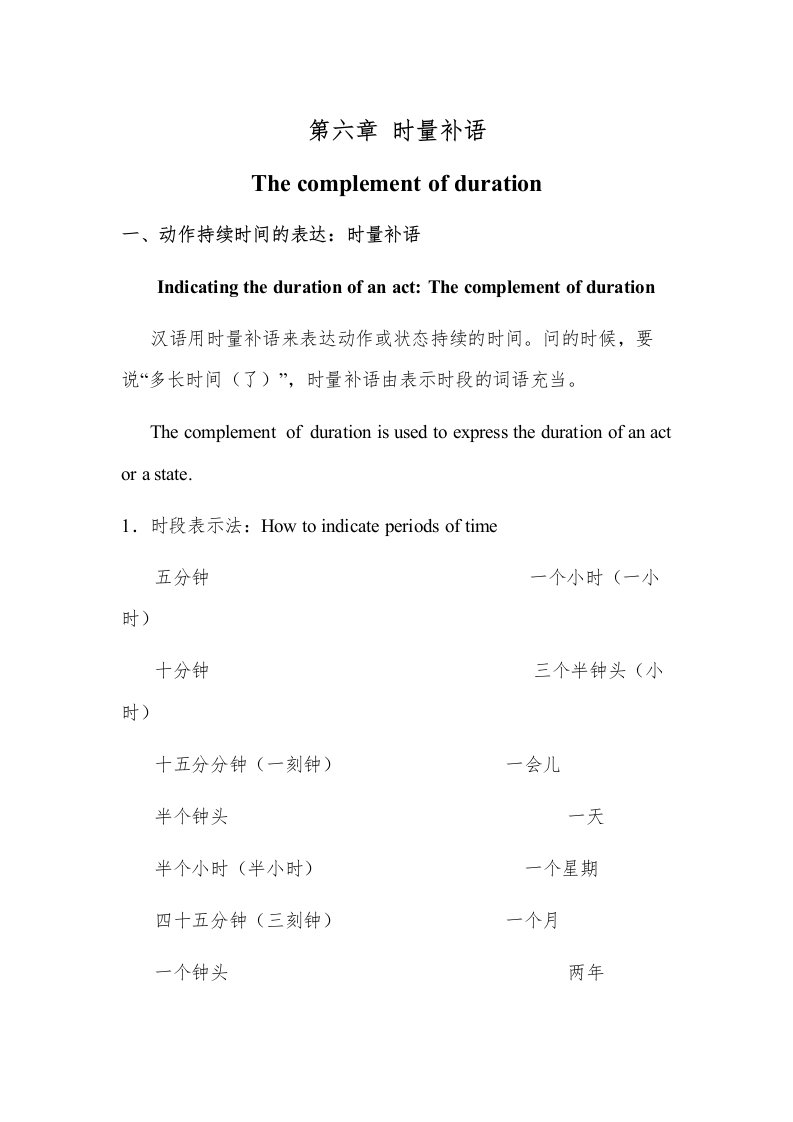 HSK4级语法讲练六-时量补语