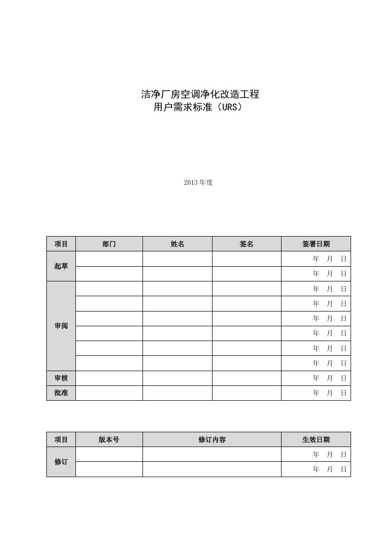 洁净厂房空调净化改造工程URS