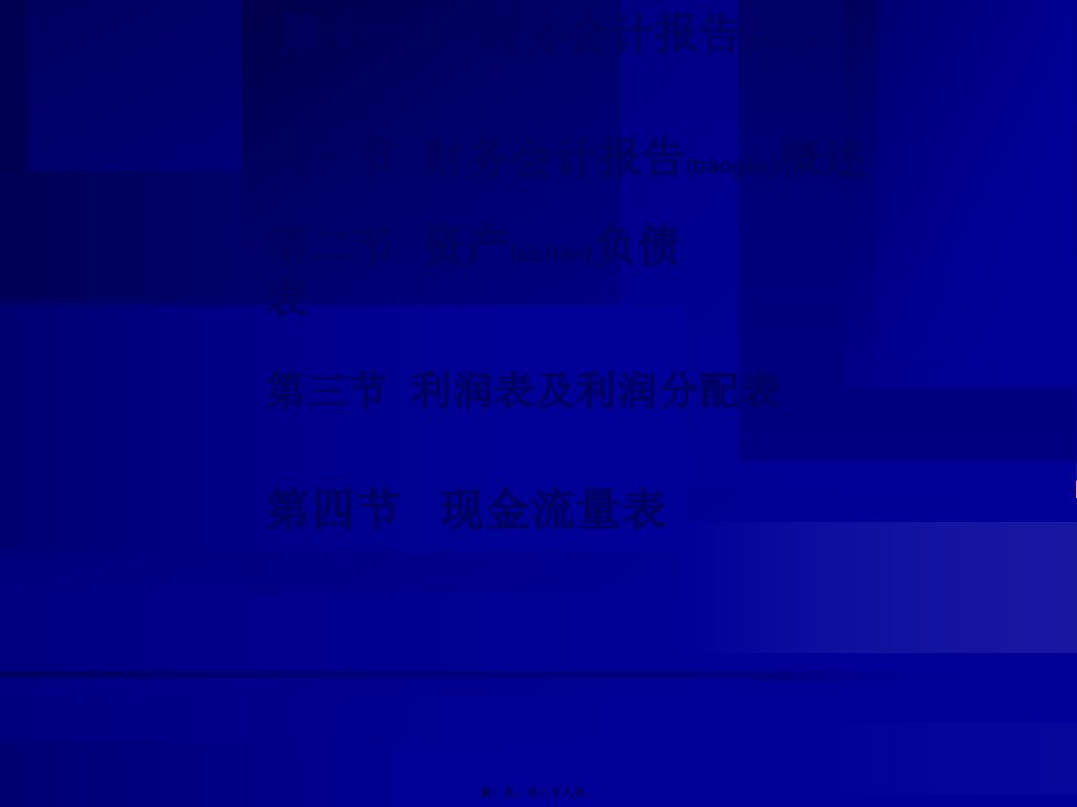 财务会计报告与资产利润分配表介绍共38张PPT