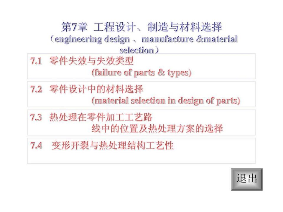 第7章工程设计丶制造与材料选择