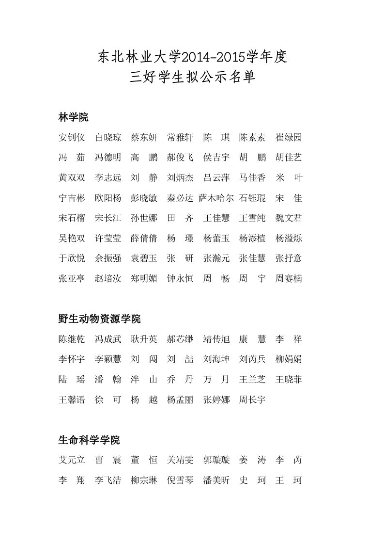 东北林业大学度