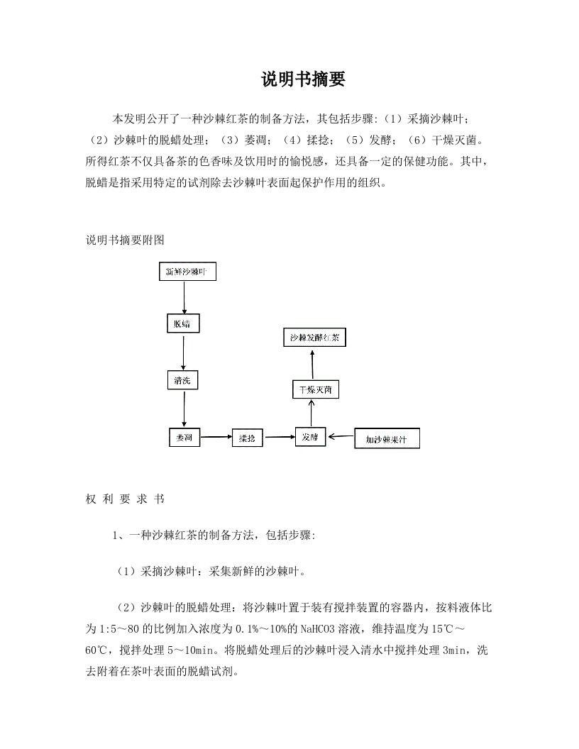 沙棘红茶及其制备方法