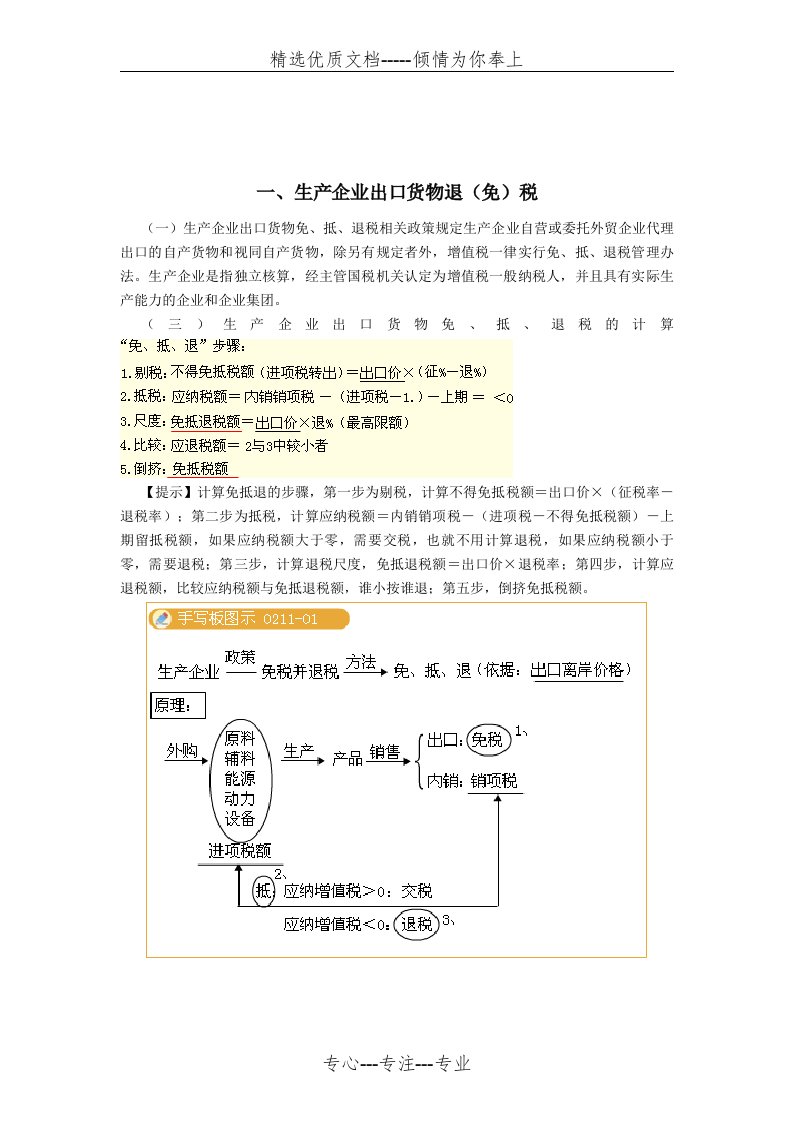 免抵退会计账务处理培训课件(共9页)