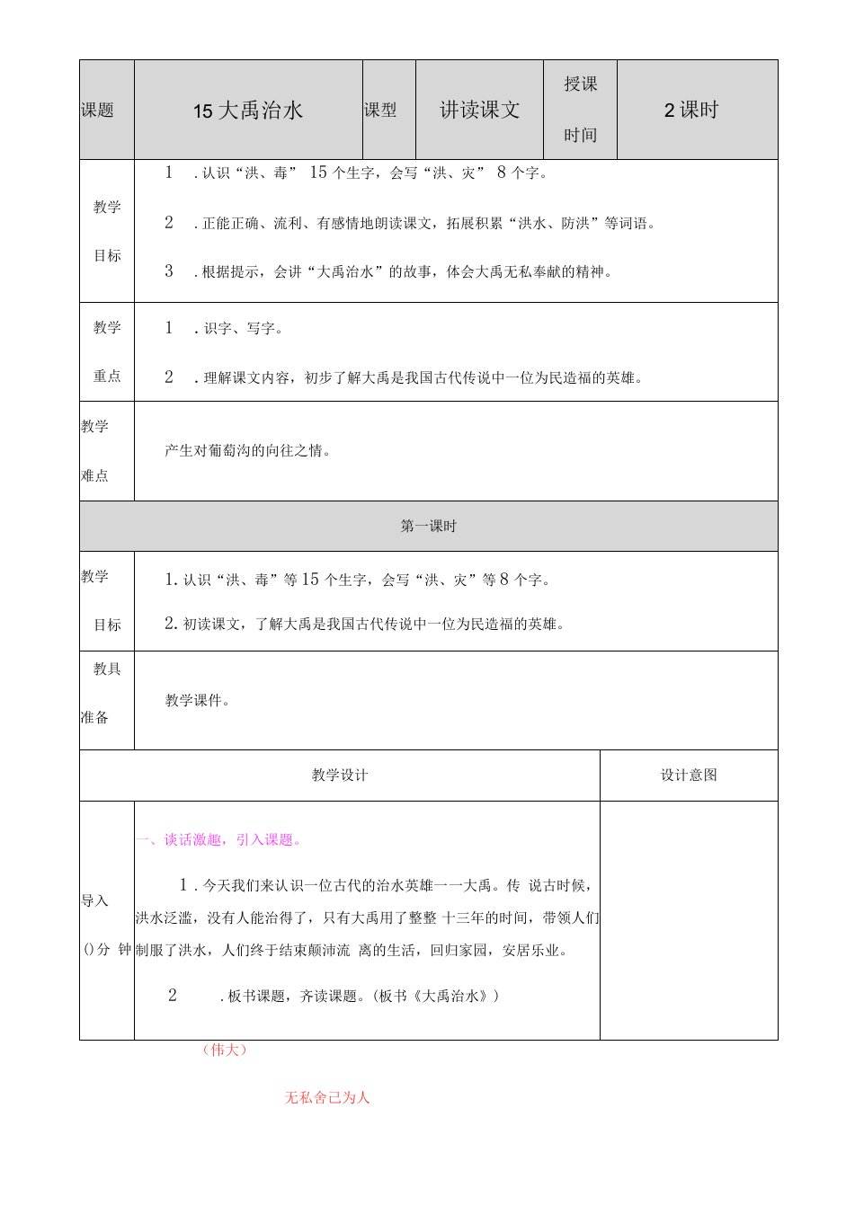 小学语文人教二年级上册（统编2023年更新）第六单元-大禹治水