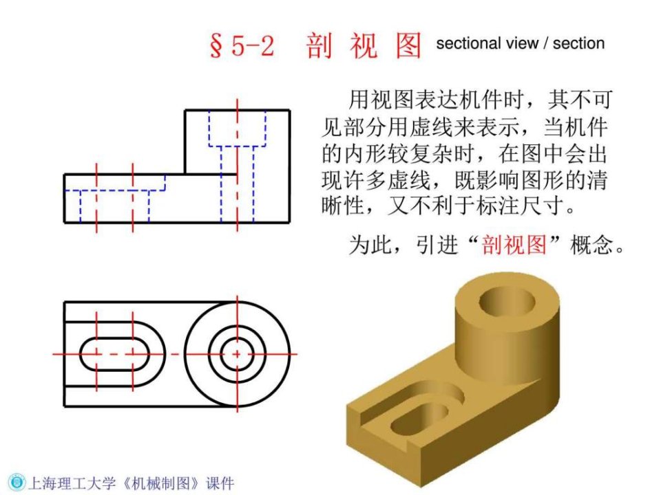 机械工程制图教程5-2-剖视图新标准.ppt