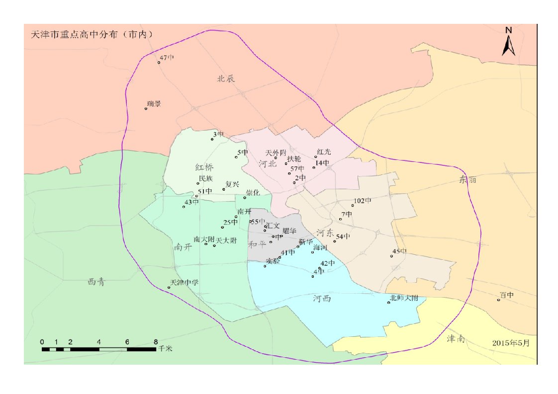 天津市重点高中分布