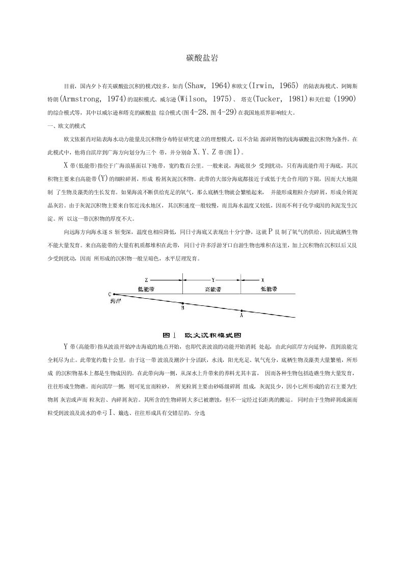 中国地质大学石油大学考博真题资料考博沉积学总结