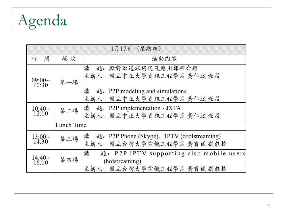 经管类点对点通讯协定及应用教师研习