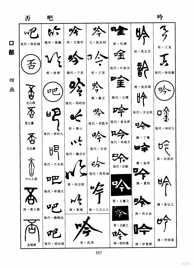 六体书法大字典_部分4