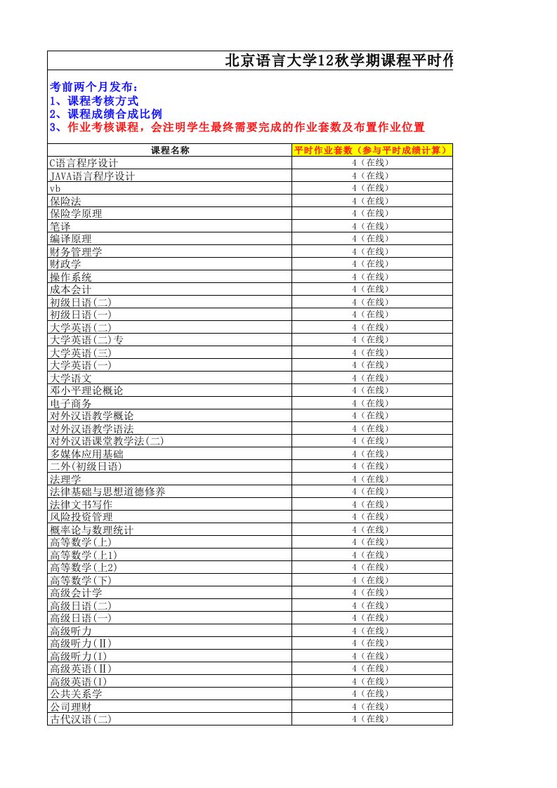 自学课程