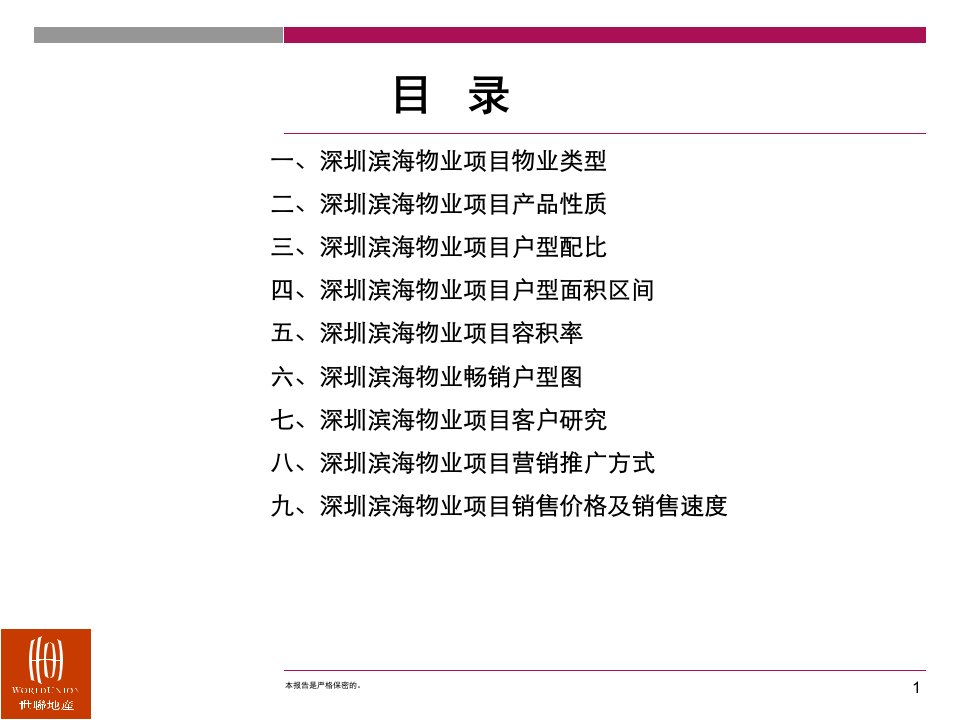 世联地产深圳滨海度假物业产品研究