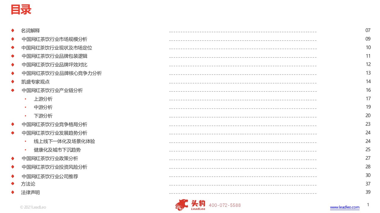 中国网红茶饮行业报告-头豹研究院