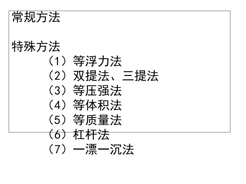 特殊方法测密度完整版ppt课件