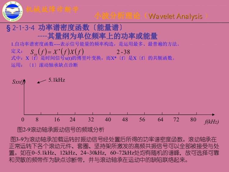 机械故障诊断学小波分析ppt课件