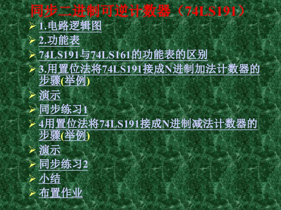 同步二进制可逆计数器74LS191