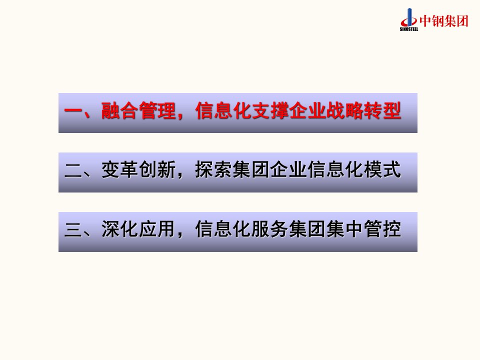 中国中钢集团公司2005年工作会议发言提纲