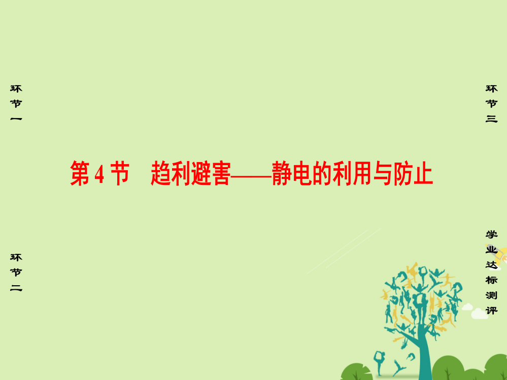 课堂新坐标2016高中物理静电与静电场趋利避害静电利用与防止鲁科版选修