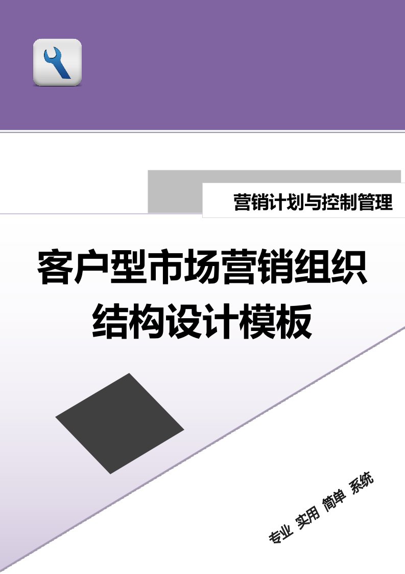 精品文档-客户型市场营销组织结构设计模板