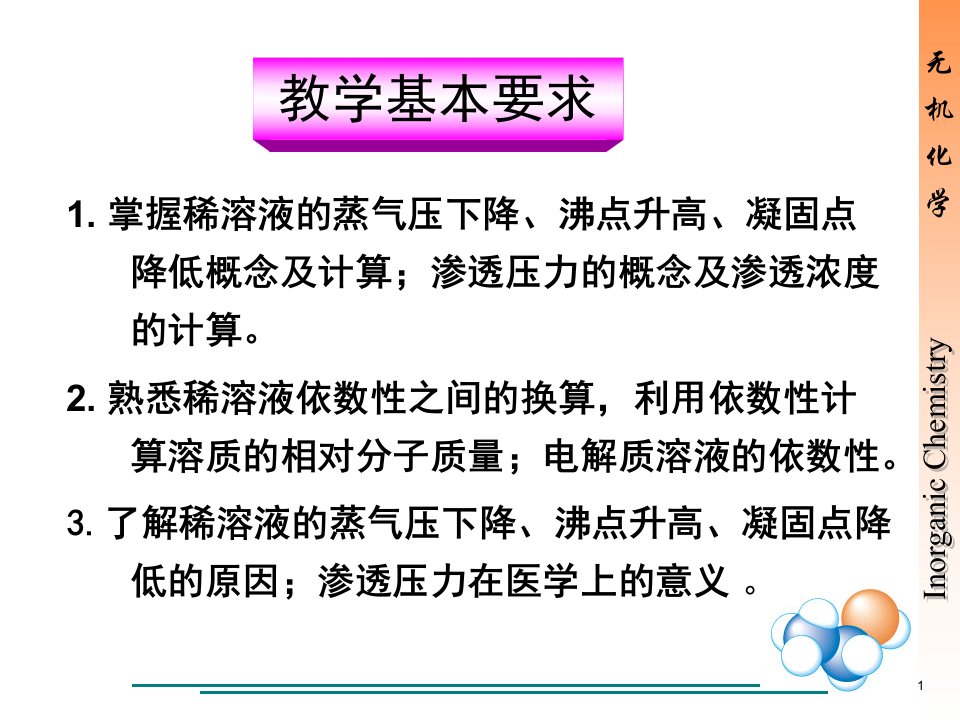 上课稀薄溶液的依数性ppt课件