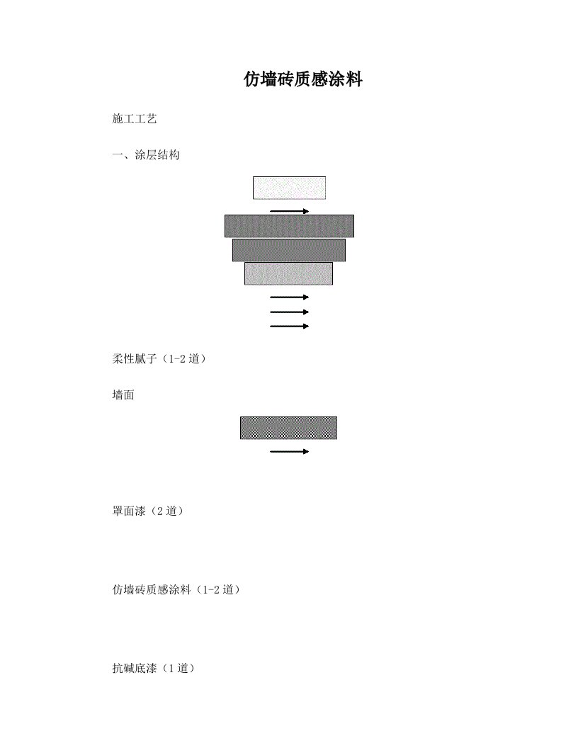 仿瓷砖质感涂料施工工艺