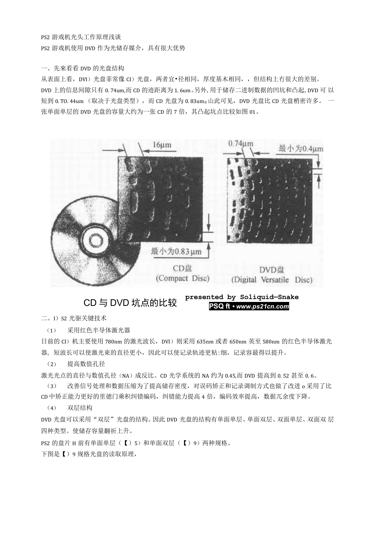 PS2游戏机光头工作原理浅谈