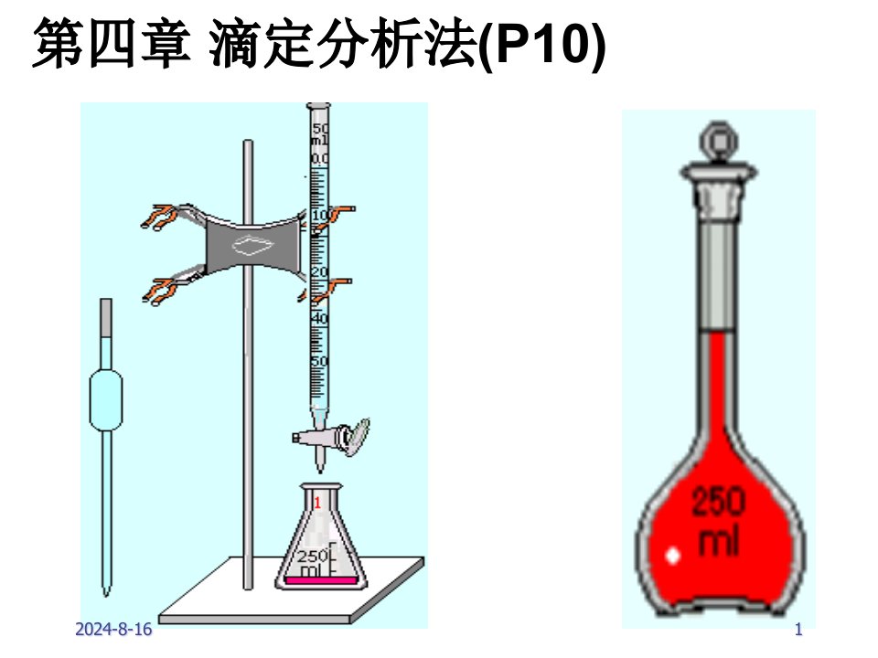 第四章--滴定分析法概述ppt课件