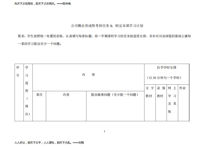 国开作业《公司概论》第一次形考任务参考（含答案）858