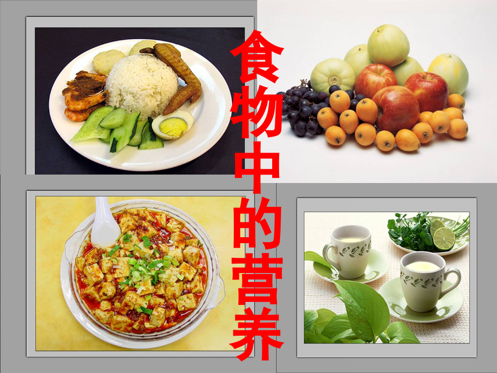 教科版小学科学四年级下册《食物中的营养》课件-