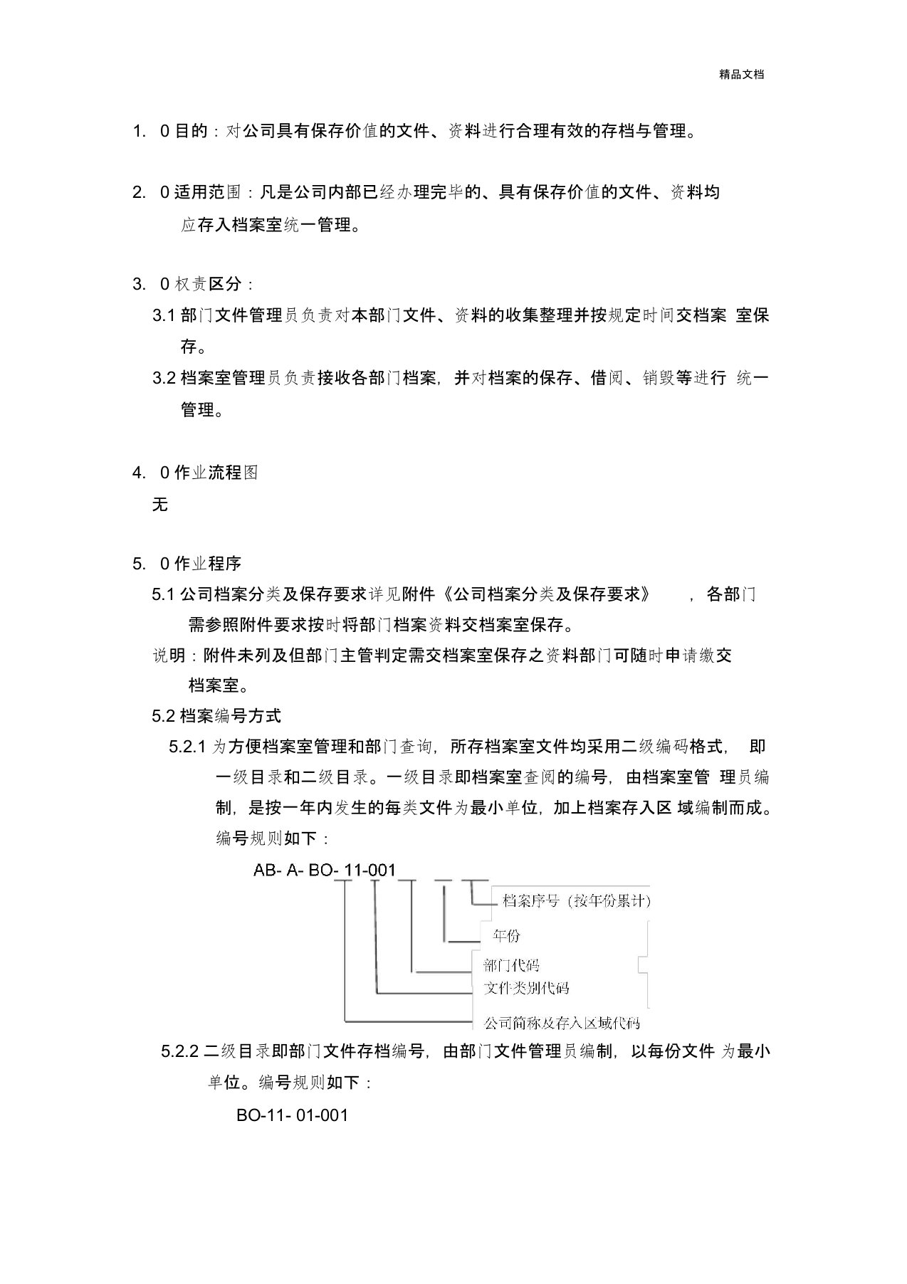 档案室管理规范