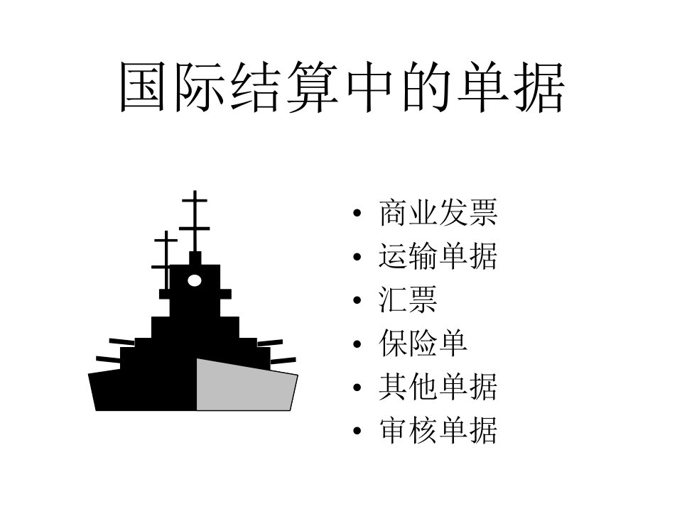 最新国际贸易结算单据精品课件