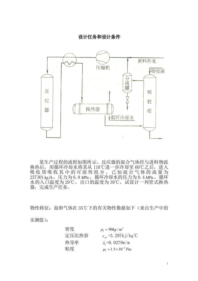 换热器设计说明书