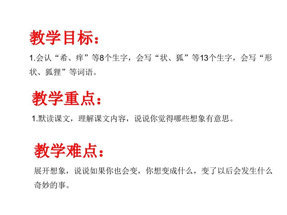 人教部编版三年级下册语文课件17课我变成了一棵树23页