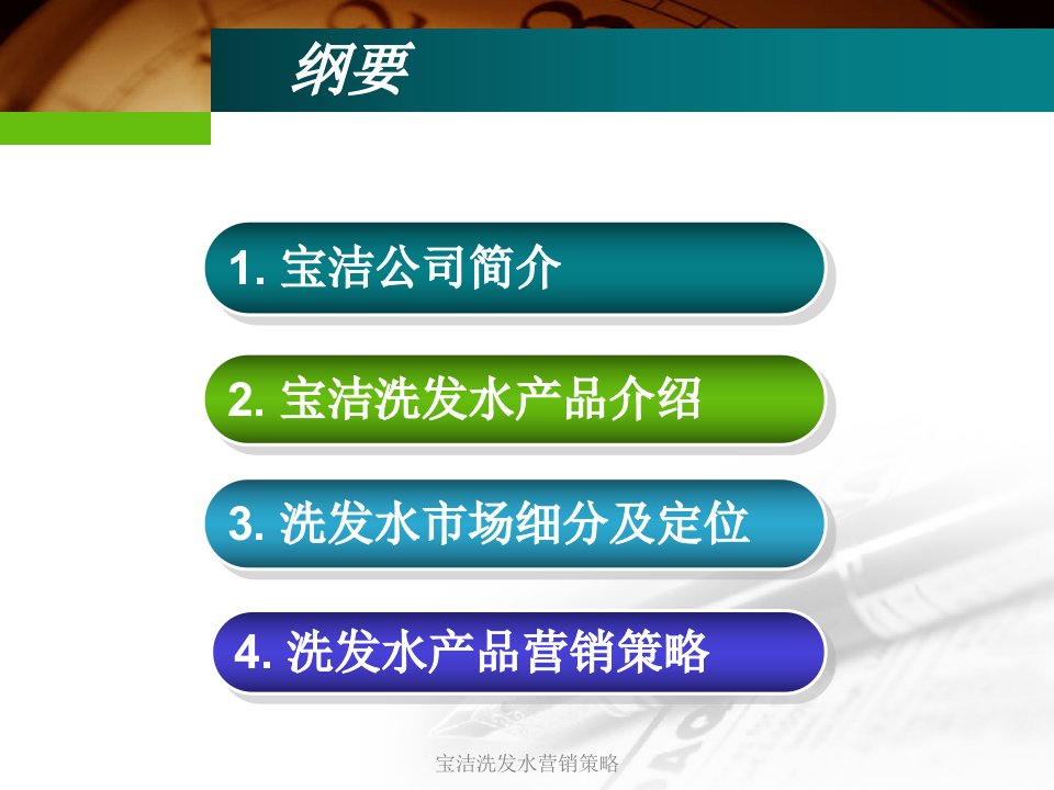 宝洁洗发水营销策略课件