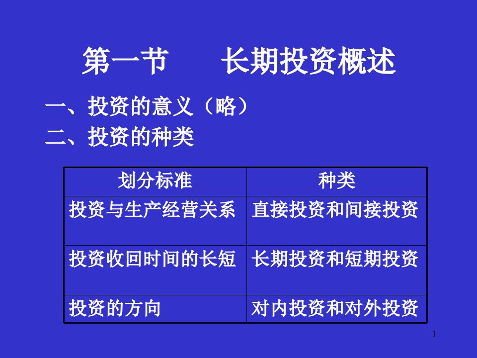 财务管理第五章长期投资决策分析