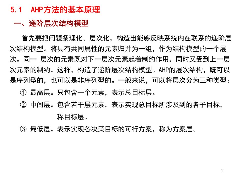 AHP层次分析法ppt课件