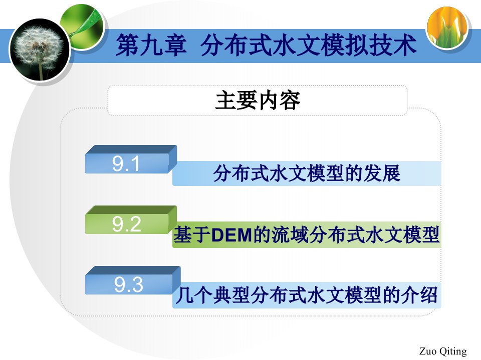 分布式水文模型