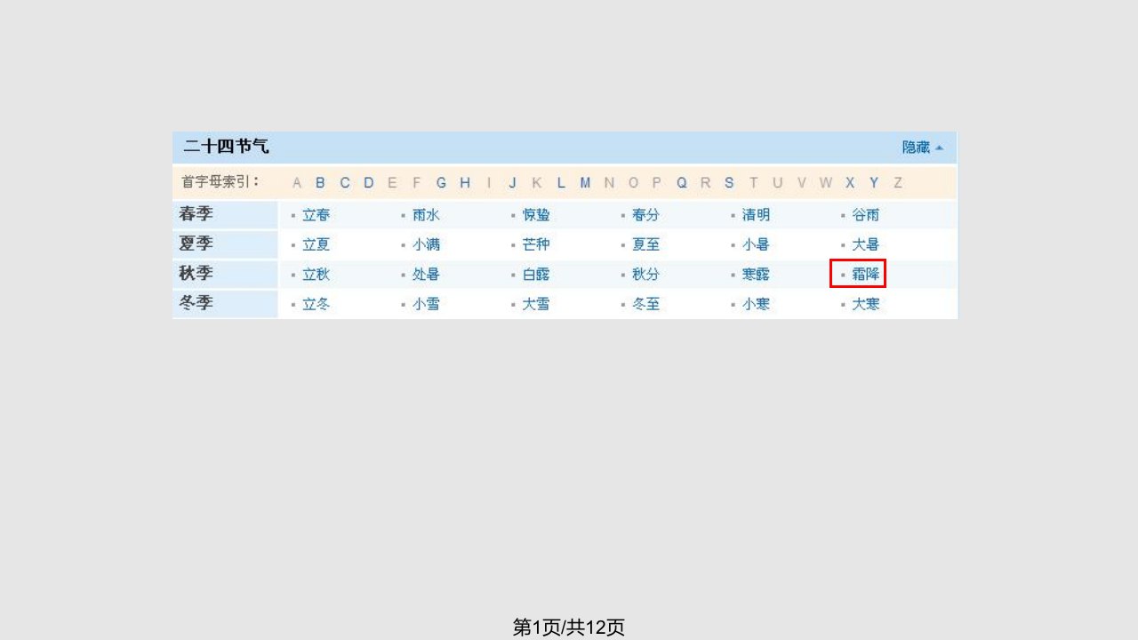 节气—霜降PPT课件