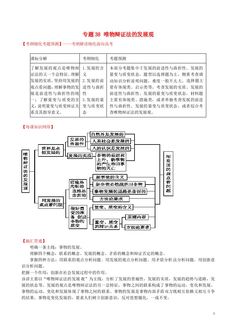 高考政治一轮复习