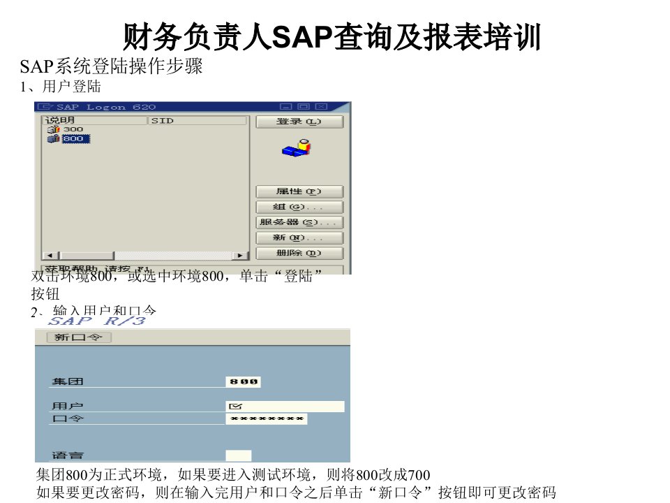 SAP查询及报表格培训材料